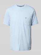 Tommy Hilfiger Regular Fit T-Shirt aus reiner Baumwolle in Hellblau, G...