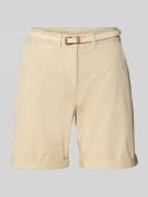Tom Tailor Regular Fit Chinoshorts aus Baumwoll-Mix in Beige, Größe 44