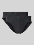 Götzburg Wäsche Slip mit Label-Detail in BLACK, Größe L