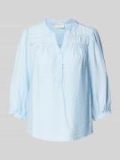 FREE/QUENT Regular Fit Bluse mit 3/4-Arm Modell 'Driva' in Hellblau, G...