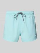 PUMA Regular Fit Badehose mit Logo-Print in Mint, Größe XL