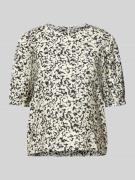 MSCH Copenhagen Regular Fit Bluse mit 1/2-Arm Modell 'Jusia' in Offwhi...