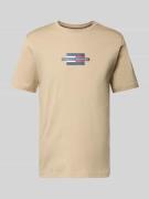 Tommy Hilfiger Regular Fit T-Shirt aus reiner Baumwolle in Beige, Größ...