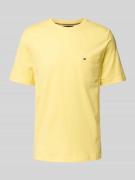 Tommy Hilfiger Regular Fit T-Shirt aus reiner Baumwolle in Hellgelb, G...