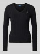 Polo Ralph Lauren Strickpullover mit Logo-Stitching Modell 'KIMBERLY' ...