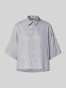 Drykorn Relaxed Fit Leinenbluse mit überschnittenen Schultern in Hellb...
