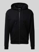 Jack & Jones Sweatjacke mit Kapuze Modell 'BRADLEY' in Black, Größe S