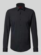 HUGO Slim Fit Business-Hemd Modell 'KENNO' in Black, Größe 38