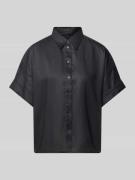 BOSS Orange Bluse aus Ramie mit überschnittenen Schultern Model 'Bisen...