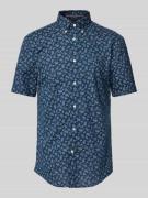 Tommy Hilfiger Regular Fit Freizeithemd aus Baumwoll-Leinen-Mix in Bla...
