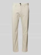 BOSS Orange Tapered Fit Chino mit Eingrifftaschen in Sand, Größe 33/34