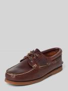 Timberland Bootsschuhe mit Logo-Print Modell 'CLASSIC BOAT' in Dunkelb...