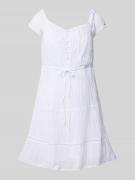 Guess Minikleid mit Square-Neck-Ausschnitt in Weiss, Größe M