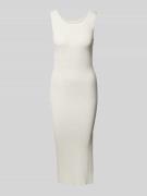 Guess Midikleid aus Viskose-Mix Modell 'JIULIA' in Offwhite, Größe M