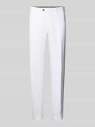 Hiltl Regular Fit Chino mit Paspeltaschen Modell 'PARMA I' in Weiss, G...