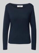 Marc O'Polo Denim Longsleeve mit Label-Detail in Marine, Größe S