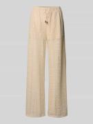 Vero Moda Weite Hose aus Spitze Modell 'MAYA' in Offwhite, Größe L