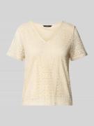 Vero Moda Regular Fit T-Shirt mit Ausbrenner-Effekt Modell 'MAYA' in O...