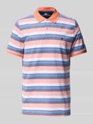 Fynch-Hatton Regular Fit Poloshirt mit Label-Stitching in Orange, Größ...