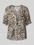 FREE/QUENT Slim Fit Blusenshirt aus Viskose-Leinen-Mix Modell 'Larin' ...