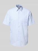 ETERNA Modern Fit Business-Hemd mit 1/2-Arm in Bleu, Größe 44