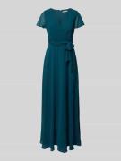 Christian Berg Cocktail Kleid in Wickel-Optik mit V-Ausschnitt und Bin...