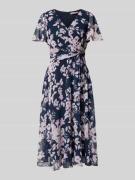 Christian Berg Cocktail Cocktailkleid in Wickel-Optik in Dunkelblau, G...