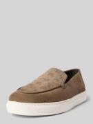 JOOP! SHOES Loafers aus Leder mit glatter Sohle in Beige, Größe 42