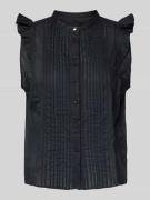 BOSS Orange Bluse mit Rundhalsausschnitt Modell 'Bantiana' in Black, G...