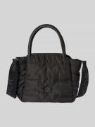 BOGNER Handtasche mit Label-Patch Modell 'wallis' in Black, Größe 1
