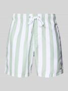 Shiwi Regular Fit Badehose mit Label-Patch in Schilf, Größe S