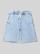 Garcia Regular Fit Jeansshorts mit elastischem Bund in Hellblau, Größe...