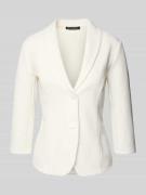 Betty Barclay Slim Fit Blazer mit 3/4-Arm in Offwhite, Größe 46