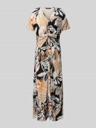 Betty Barclay Maxikleid mit V-Ausschnitt in Beige, Größe 36