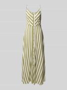 YAS Maxikleid aus Viskose mit Knopfleiste in Schilf, Größe 36