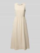 Marc O'Polo A-Linien-Kleid aus Lyocell-Leinen-Mix in Sand, Größe 40