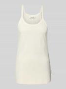 Marc O'Polo Slim Fit Trägertop aus Baumwoll-Hanf-Mix in Weiss, Größe X...
