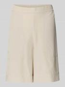 Marc O'Polo Wide Fit Bermudas aus Lyocell-Leinen-Mix in Sand, Größe 34