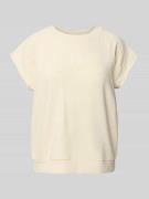 My Essential Wardrobe T-Shirt mit Kappärmeln Modell 'Sara' in Beige, G...