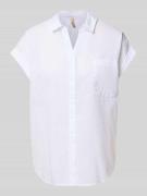 Soyaconcept Regular Fit Blusenshirt mit Kappärmel Modell 'DORA' in Wei...