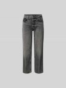 Anine Bing Regular Fit Jeans im Used-Look in Dunkelgrau, Größe 26
