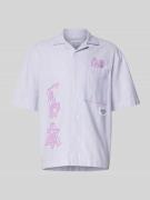 Edwin Regular Fit Freizeithemd mit Label-Detail in Lila, Größe XL