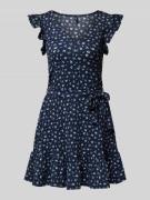 Only Tailliertes Minikleid mit Bindegürtel Modell 'HILLARY' in Marine,...