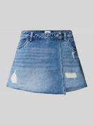 Only Regular Fit Jeansshorts-Rock in Wickel-Optik Modell 'TEXAS' in Je...