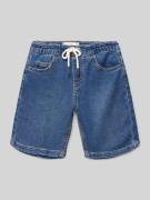 Mango Regular Fit Jeansshorts mit Tunnelzug in Blau, Größe 116