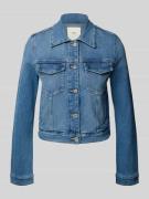 Mango Jeansjacke mit Brusttaschen Modell 'NEWVICKY' in Jeansblau, Größ...