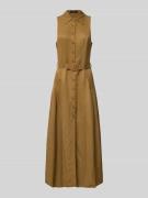 Mango Taillierter Maxikleid aus Viskose-Leinen-Mix Modell 'MOSQUITO' i...