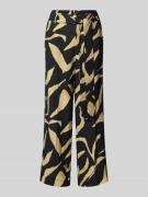 Mango Stoffhose mit Stoffgürtel in Black, Größe M