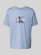 Calvin Klein Jeans T-Shirt mit Label-Print und Rundhalsausschnitt in H...
