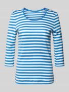 Christian Berg Woman T-Shirt mit 3/4-Arm und Rundhalsausschnitt in Bla...